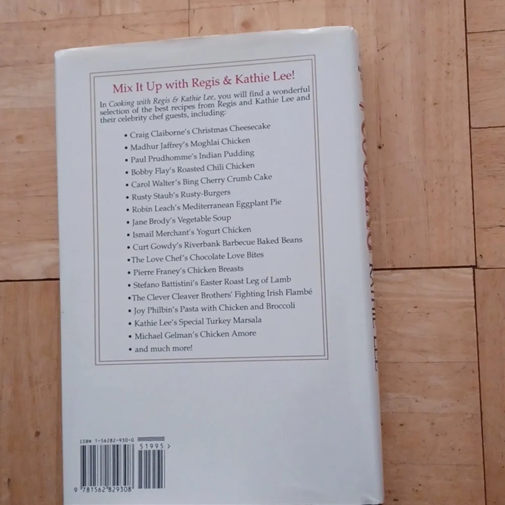 Cookbook Regis and Kathie Lee Gifford 1990's